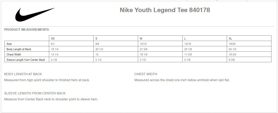 Nike Youth & kids Legend Tee - Ref 840178