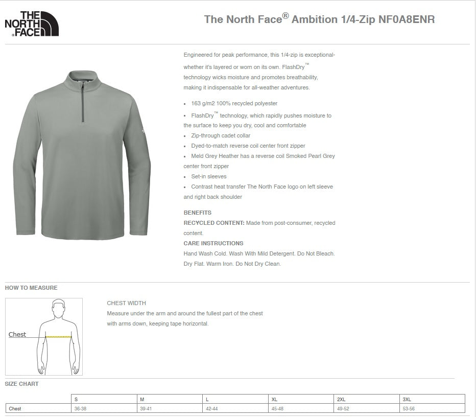 The North Face® Ambition 1/4-Zip - Ref NF0A8ENR