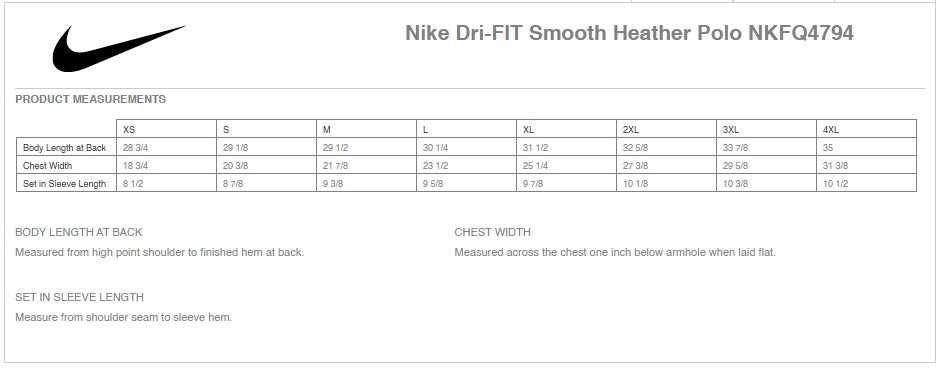 Nike Dri-FIT Smooth Heather Polo Unisex - Ref NKFQ4794
