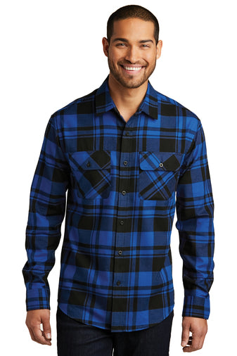 Plaid Flannel Shirt for Men with Buttons Port Authority® - Ref: W668