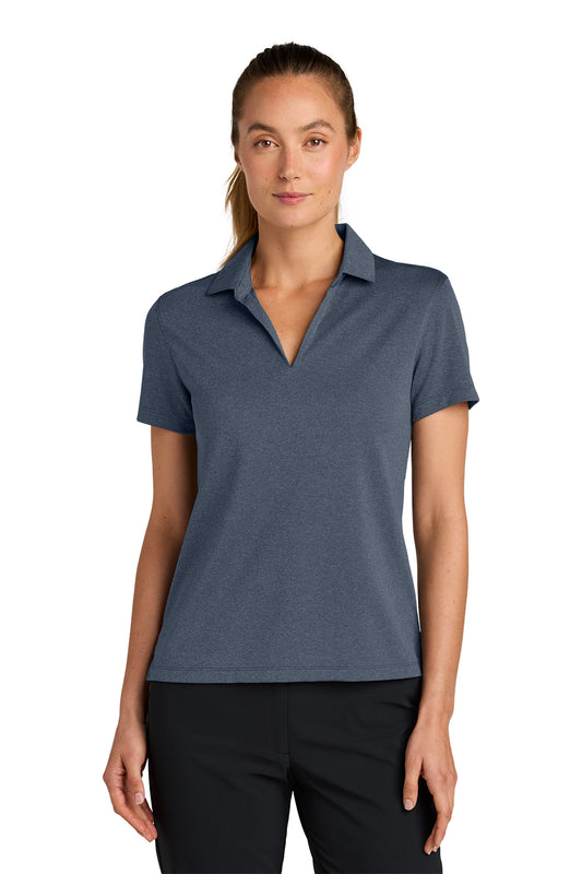 Nike Women’s Dri-FIT Smooth Heather Polo - Ref NKFQ4793