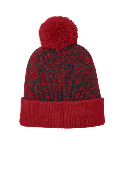Sport-Tek® Halftime Heather Pom Beanie Ref STC68