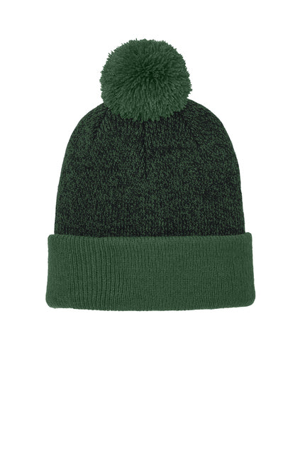 Sport-Tek® Halftime Heather Pom Beanie Ref STC68