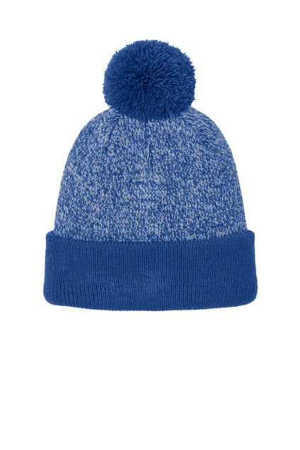 Sport-Tek® Halftime Heather Pom Beanie Ref STC68
