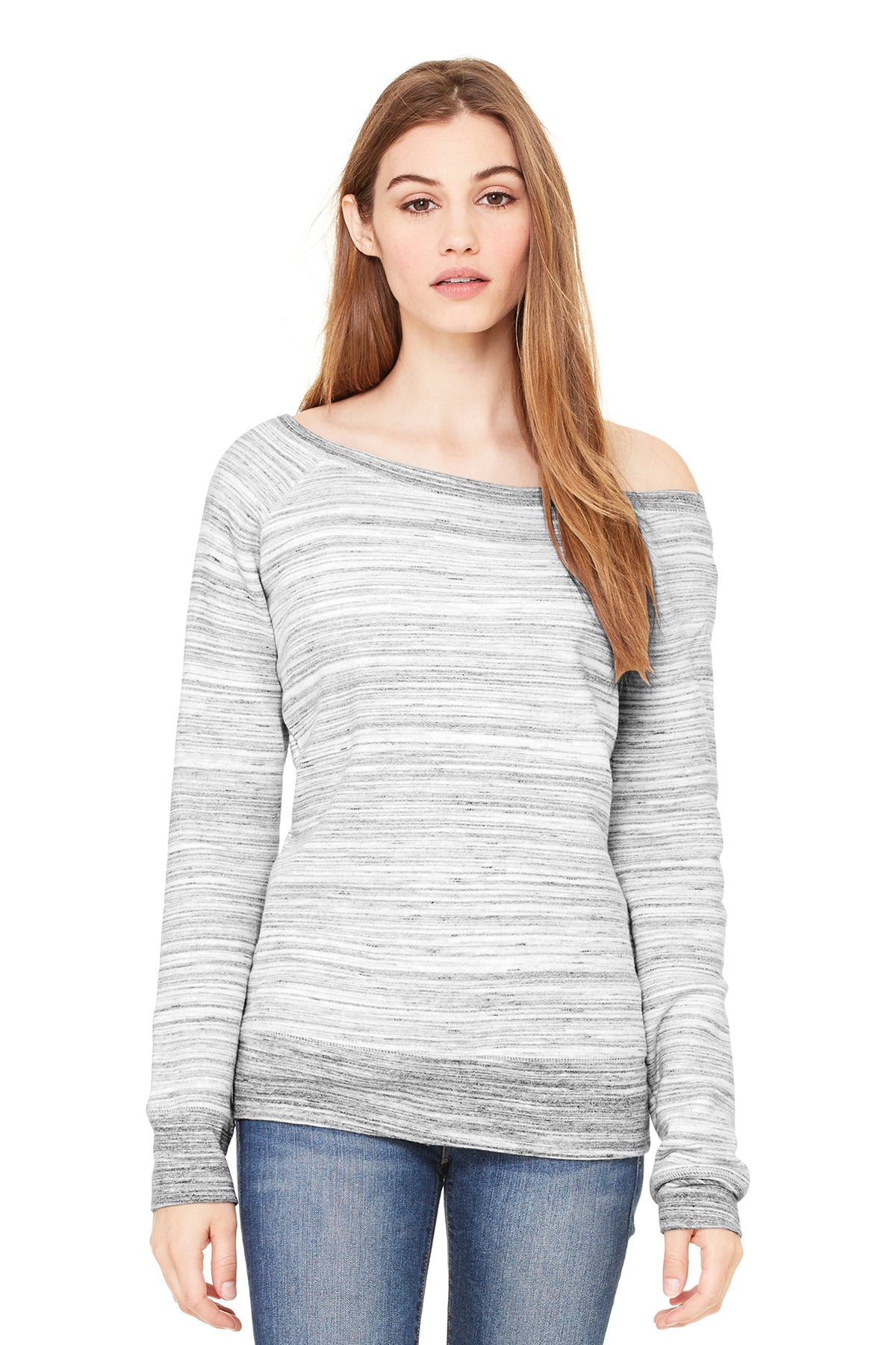 BELLA+CANVAS ® Women’s Sponge Fleece Wide-Neck Sweatshirt BC7501