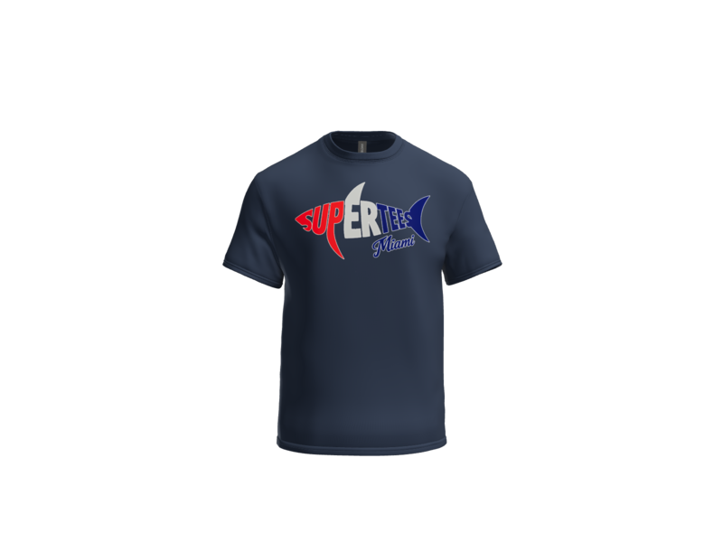 SUPER TEES Miami – Shark Edition Sale – Gildan® 8000 DryBlend® 50 Cotton/50 Poly T-Shirt
