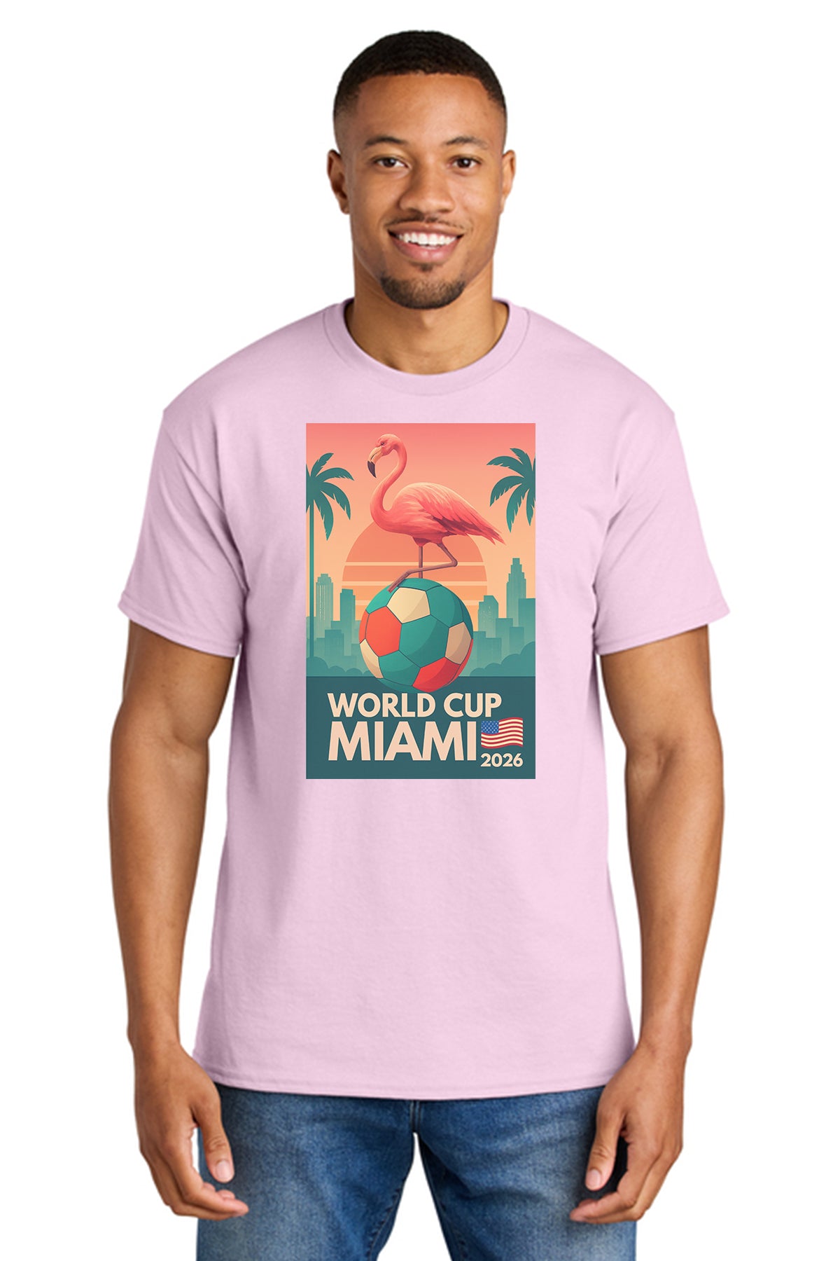 Gildan® 8000 DryBlend® T-Shirt – World Cup Miami 2026 Graphic Tee
