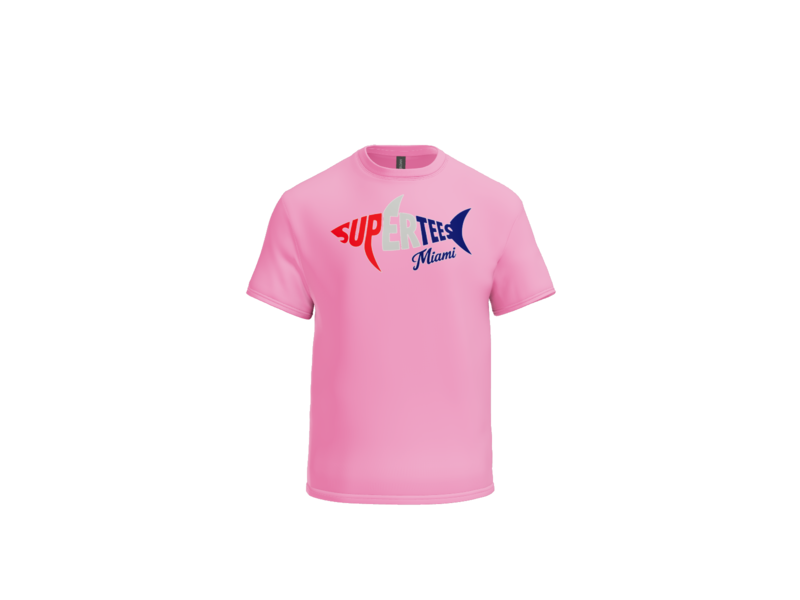 SUPER TEES Miami – Shark Edition Sale – Gildan® 8000 DryBlend® 50 Cotton/50 Poly T-Shirt