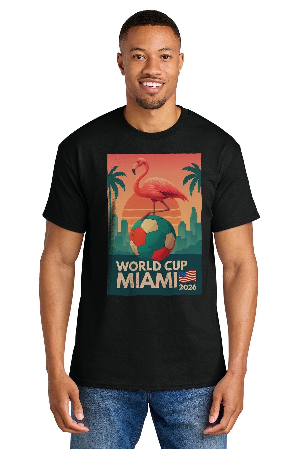 Gildan® 8000 DryBlend® T-Shirt – World Cup Miami 2026 Graphic Tee