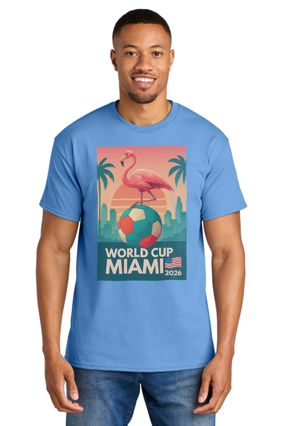 Gildan® 8000 DryBlend® T-Shirt – World Cup Miami 2026 Graphic Tee