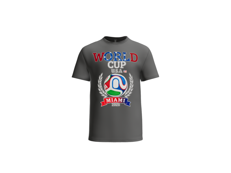 World Cup Miami 2026 T-Shirt – Premium Cotton Graphic Tee