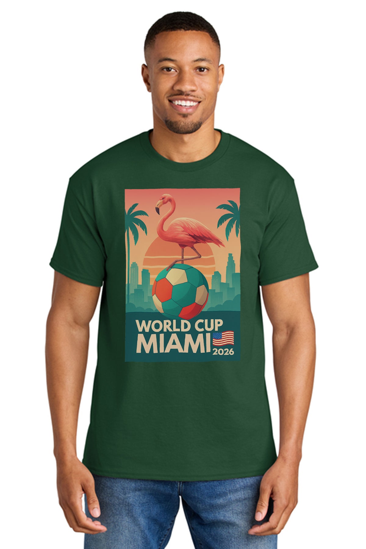 Gildan® 8000 DryBlend® T-Shirt – World Cup Miami 2026 Graphic Tee
