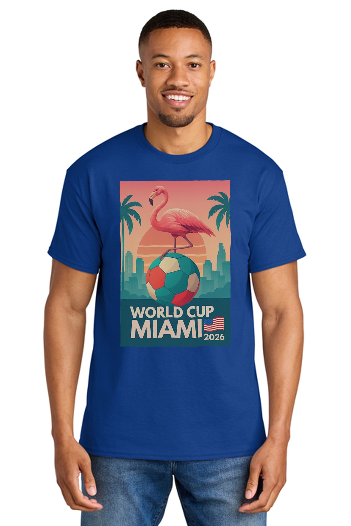 Gildan® 8000 DryBlend® T-Shirt – World Cup Miami 2026 Graphic Tee