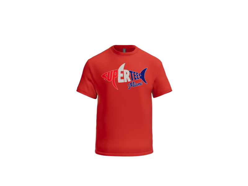 SUPER TEES Miami – Shark Edition Sale – Gildan® 8000 DryBlend® 50 Cotton/50 Poly T-Shirt