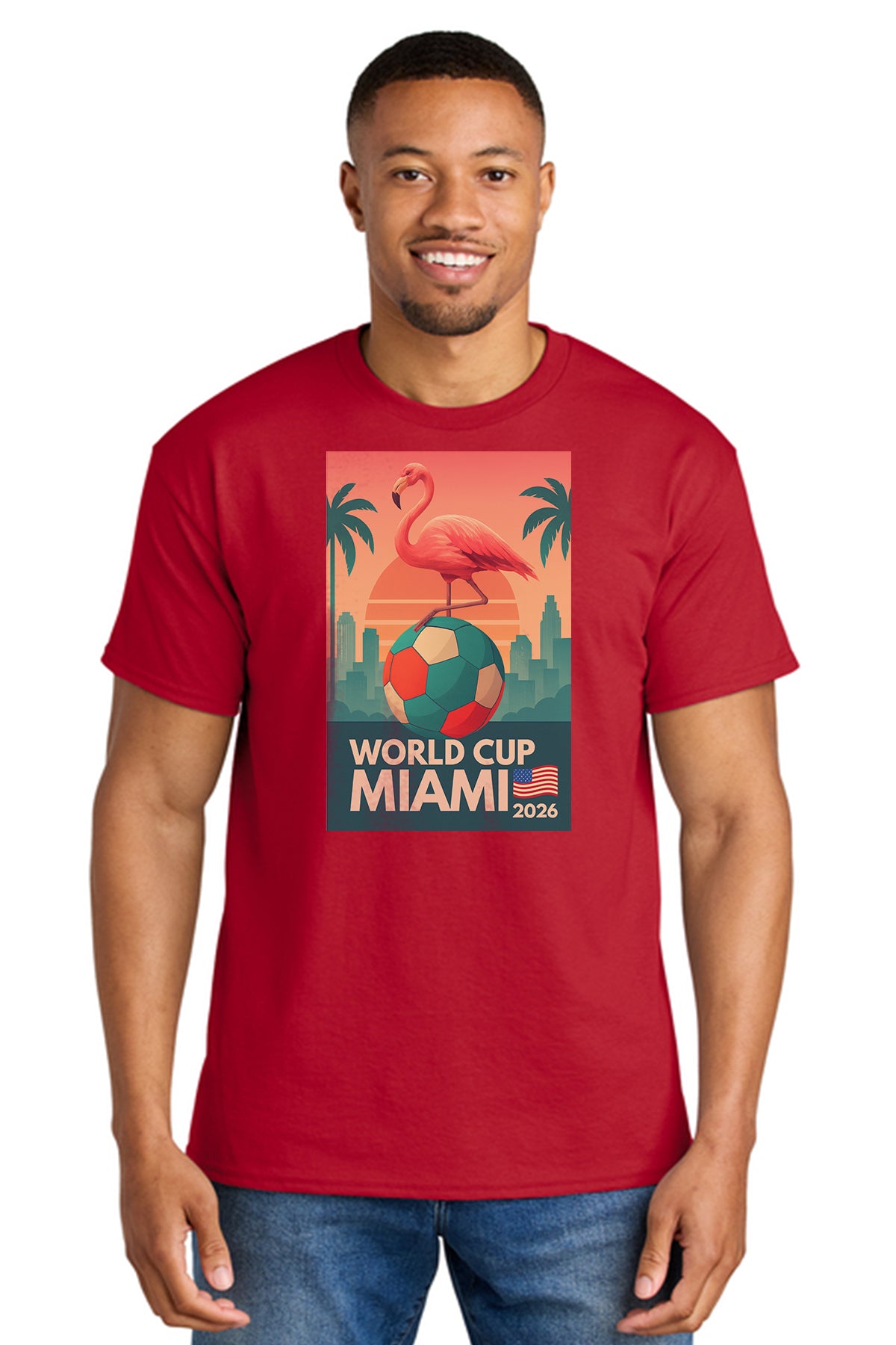 Gildan® 8000 DryBlend® T-Shirt – World Cup Miami 2026 Graphic Tee