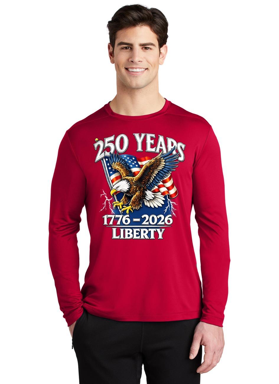 ST420 LS SPORT TEK POSI-UV PRO LONG SLEEVE TEE 250 HOLIDAY