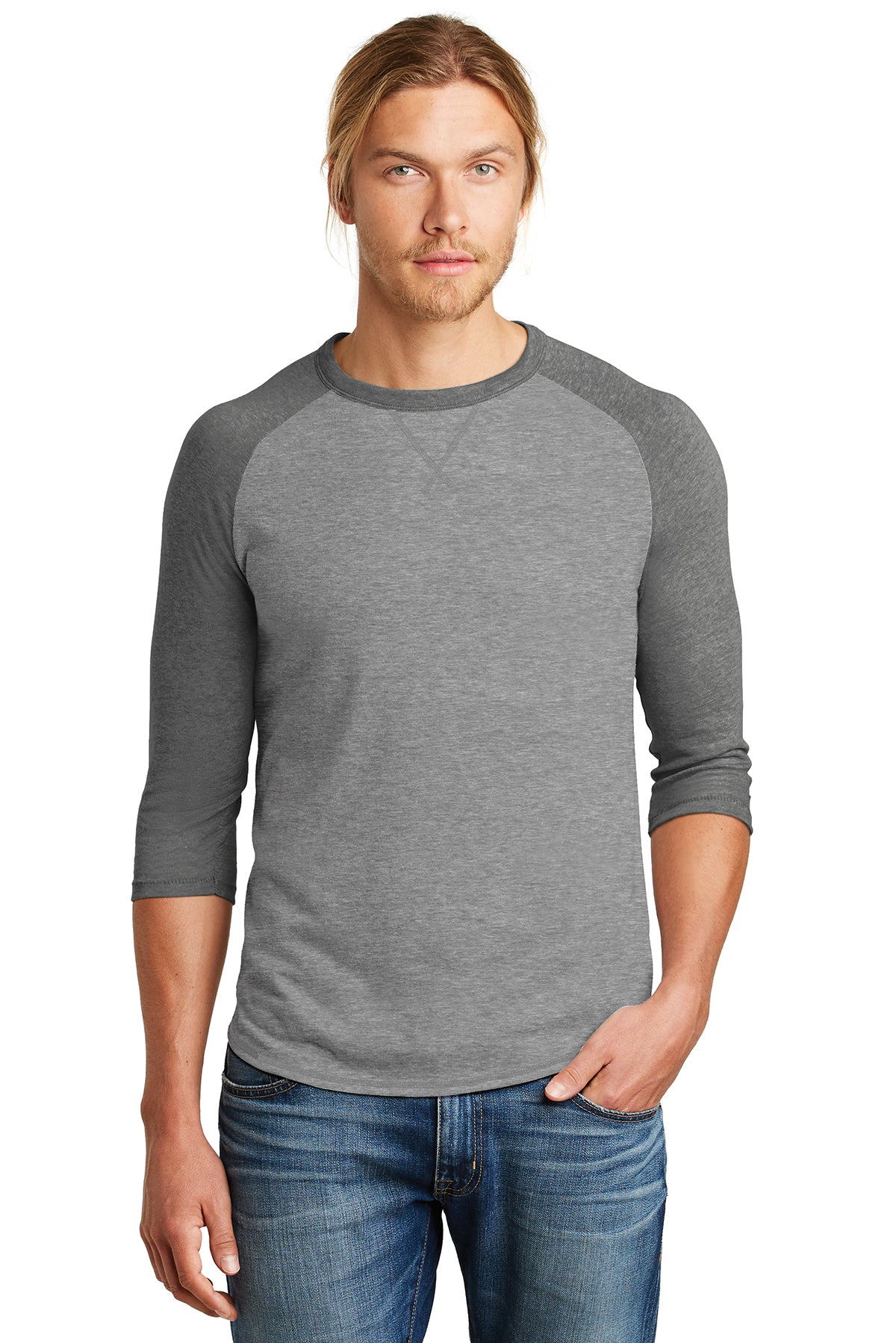 Alternative Dugout 3/4-Sleeve Vintage 50/50 Tee for Men. Ref AA5057